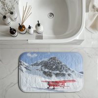 Thumbnail for Amazing Snow Airplane Designed Bath Mats