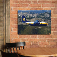 Thumbnail for Amazing View with Blue Angels Aircraft Printed Metal Sign