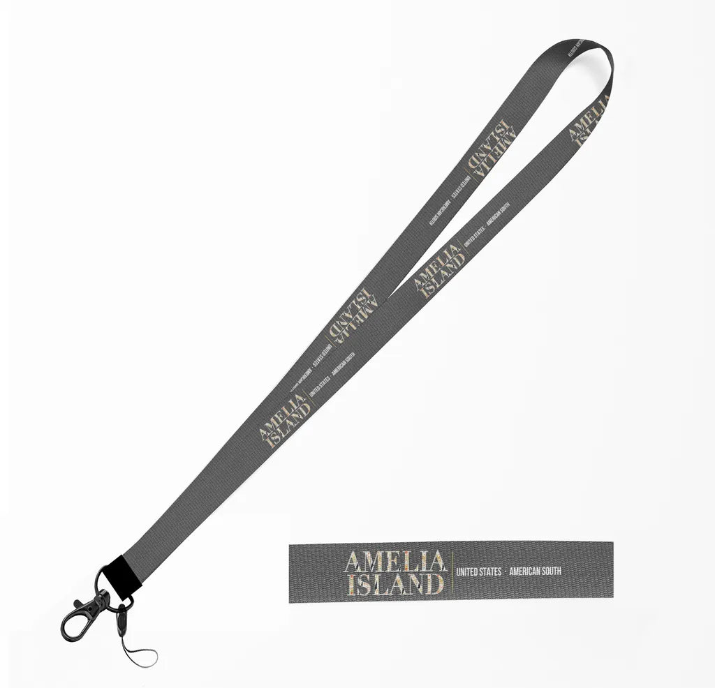 Amelia Island City Series lanyard - gray