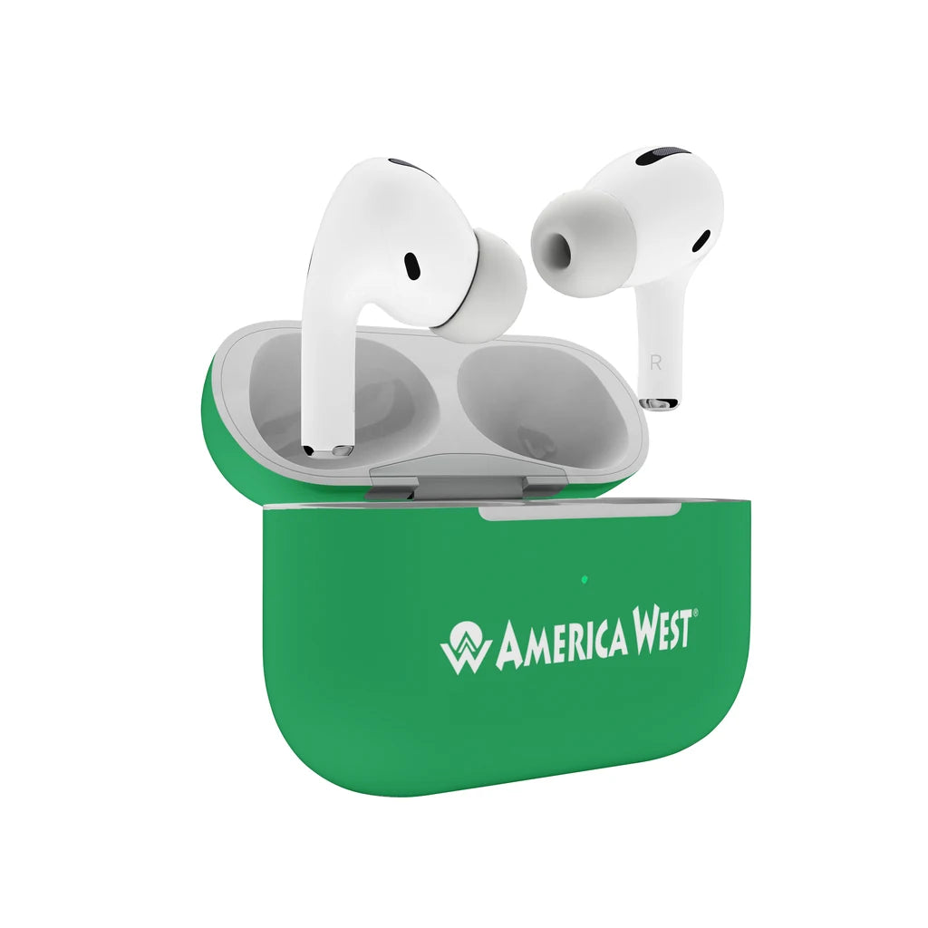 America West Airlines AirPods Pro plastic case - Green