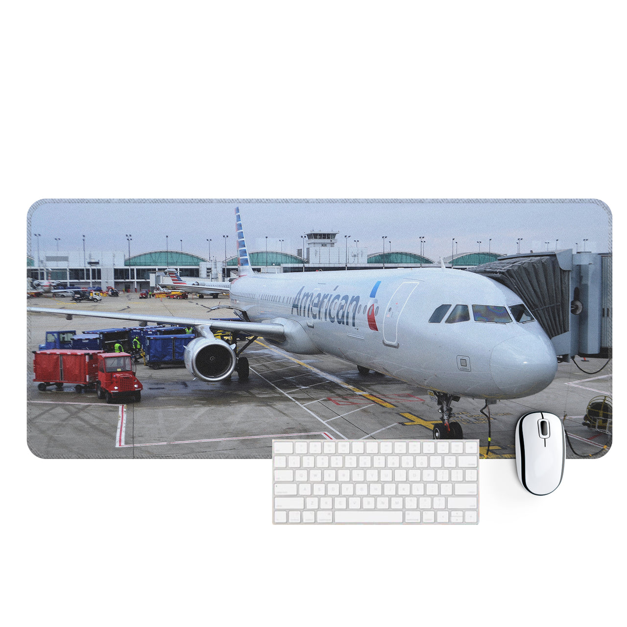 American Airlines A321 Designed Desk Mats