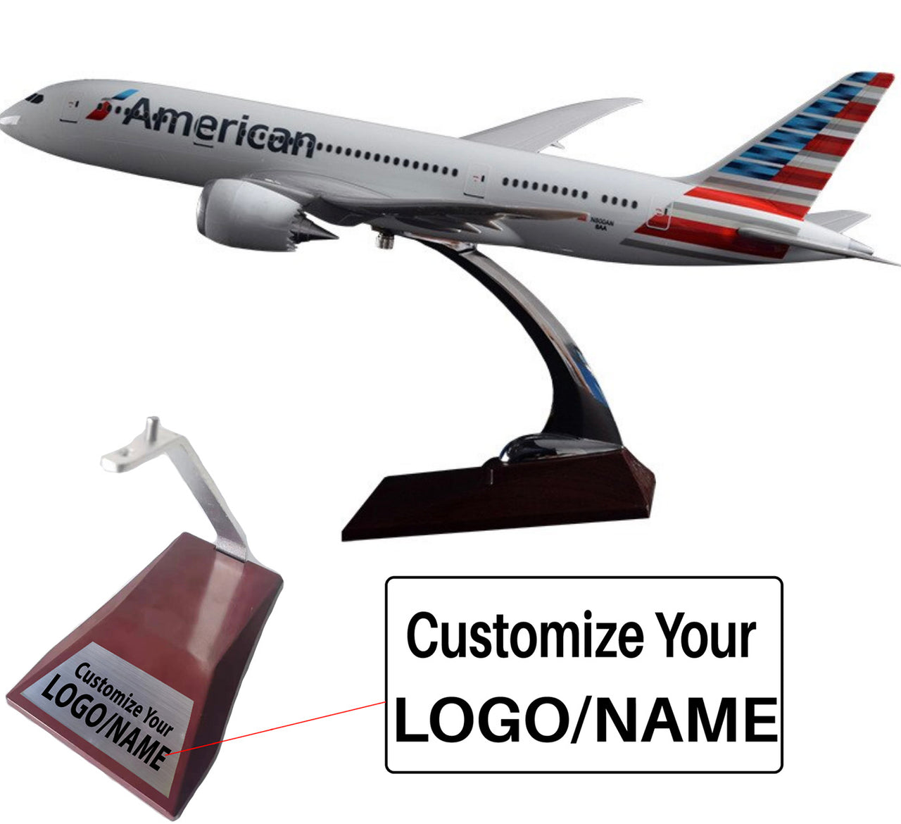 American Airways Boeing 787 Airplane Model (Special Model 43CM)