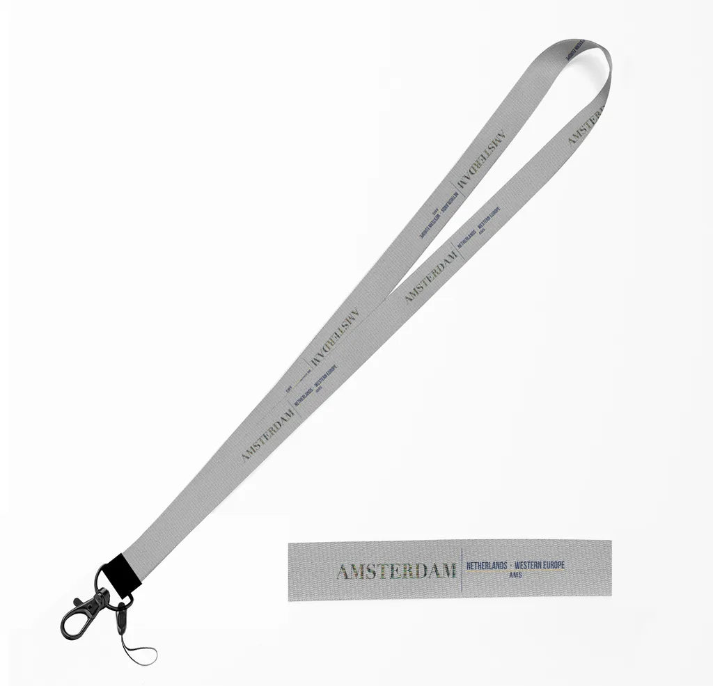 Amsterdam City Series lanyard - light gray
