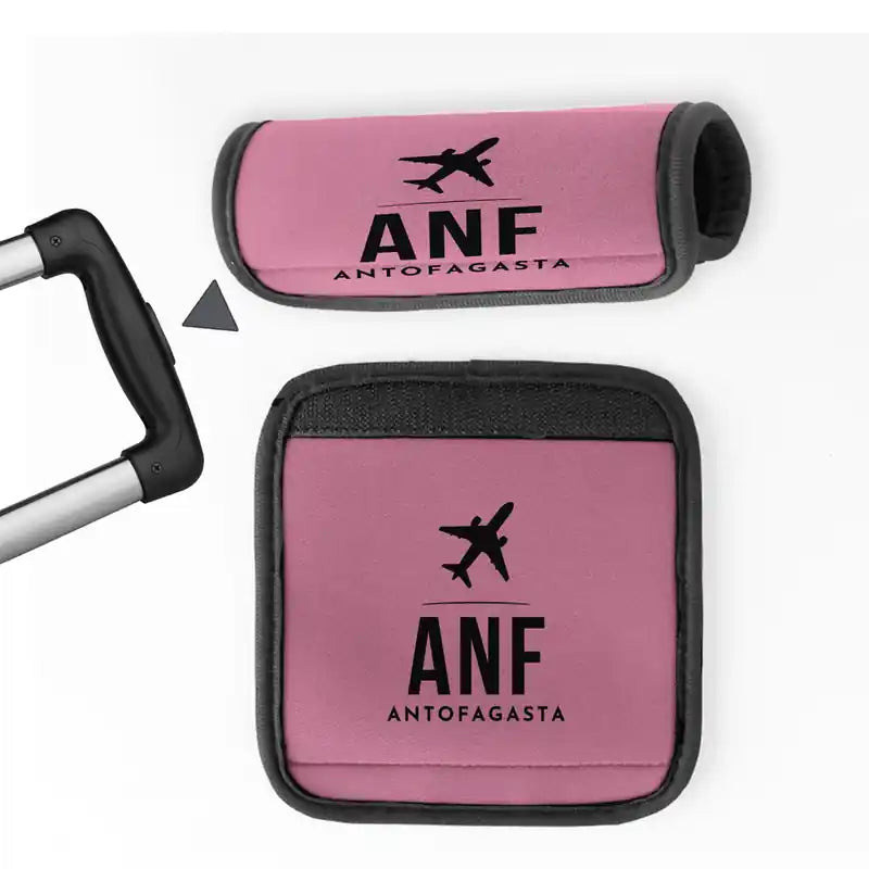 Andres Sabella Galvez International Airport (ANF) Luggage Handle Covers - Pink