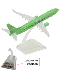 Thumbnail for Angry Birds Green Pigs Boeing 737 Airplane Model (16CM)