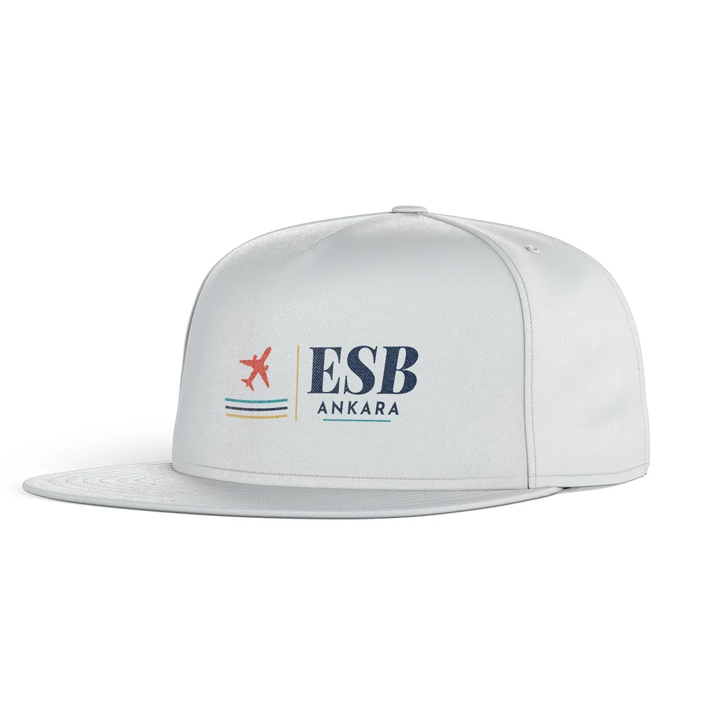 Ankara Esenboga Airport (ESB) snapback - white