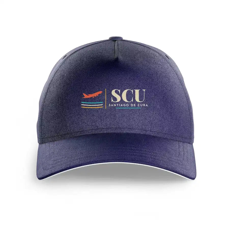 Antonio Maceo Airport SCU — Santiago de Cuba (SCU) printed hat - dark blue