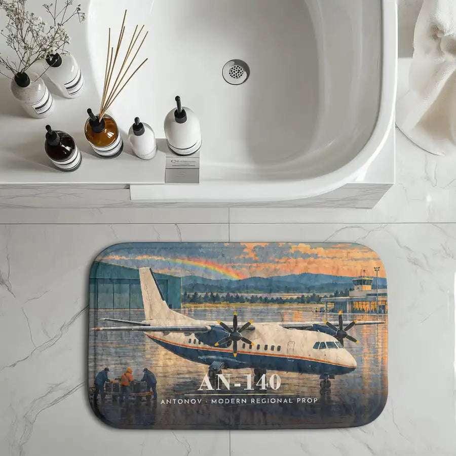 Antonov An-140 - 3D - Bath Mat
