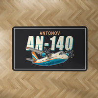 Thumbnail for Antonov An-140 - Cartoon - Rectangle Carpet - Black