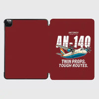 Thumbnail for Antonov An-140 - Cartoon - iPad Case - Dark Red