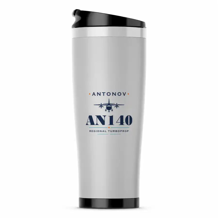 Antonov An-140 - Heritage - Stainless Steel (No Holder) - Light Gray