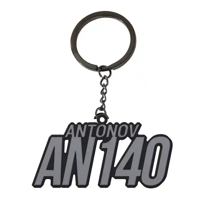Antonov An-140 - Hollow Key Chain - Tag - Black