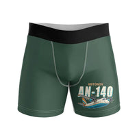 Thumbnail for Antonov An-140 - Men Boxers - Cartoon - Dark Green