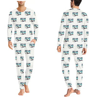 Thumbnail for Antonov An-140 - Men Pajamas - Original Pattern - White