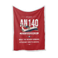 Thumbnail for Antonov An-140 - Original - Blanket - Red