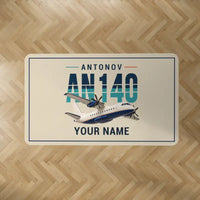 Thumbnail for Antonov An-140 - Original + Name - Rectangle Carpet - Beige