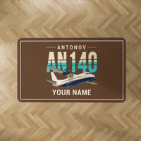 Thumbnail for Antonov An-140 - Original + Name - Rectangle Carpet - Brown