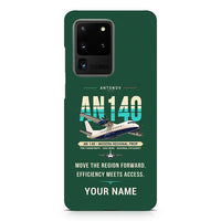 Thumbnail for Antonov An-140 - Original + Name - Samsung Case - Dark Green