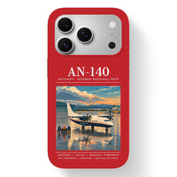 Thumbnail for Antonov An-140 - Poster - MagSafe iPhone 17 Pro - Red