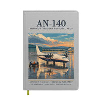 Thumbnail for Antonov An-140 - Poster - Notebook - Light Gray