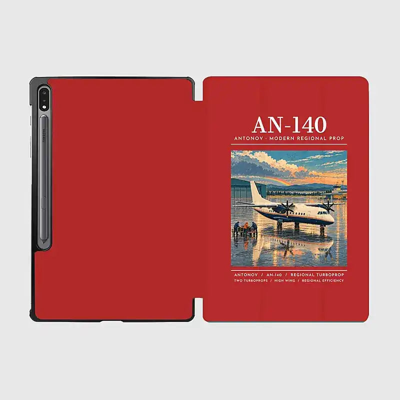 Antonov An-140 - Poster - Samsung Tablet - Red