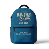 Thumbnail for Antonov An-148 - 3D Backpack - Cartoon + Name - Light Blue