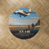 Thumbnail for Antonov An-148 - 3D + Name - Round Carpet - Full Print