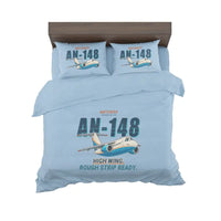 Thumbnail for Antonov An-148 - Cartoon - Bedding Set - Light Blue