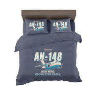 Thumbnail for Antonov An-148 - Cartoon - Bedding Set - Navy Blue