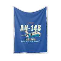 Thumbnail for Antonov An-148 - Cartoon - Blanket - Blue