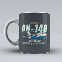 Thumbnail for Antonov An-148 - Cartoon - Mug - Gray