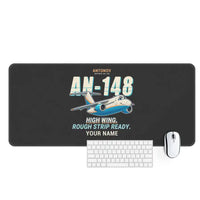 Thumbnail for Antonov An-148 - Cartoon + Name - Desk Mat - Black
