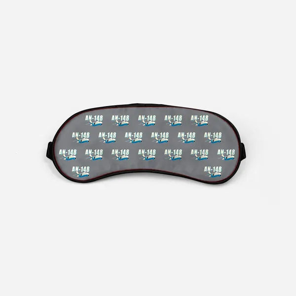 Antonov An-148 - Cartoon Pattern - Sleep Mask - Gray