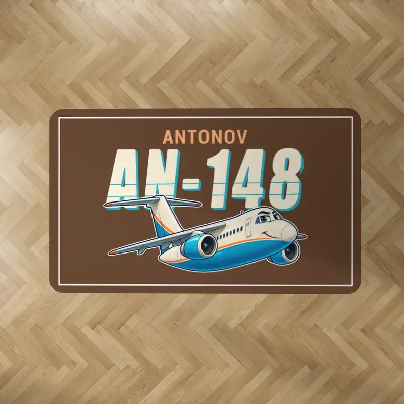 Antonov An-148 - Cartoon - Rectangle Carpet - Brown