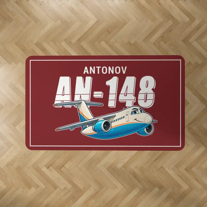 Antonov An-148 - Cartoon - Rectangle Carpet - Dark Red