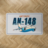 Thumbnail for Antonov An-148 - Cartoon - Rectangle Carpet - Light Gray