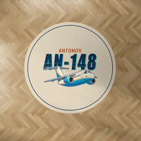 Thumbnail for Antonov An-148 - Cartoon - Round Carpet - Beige