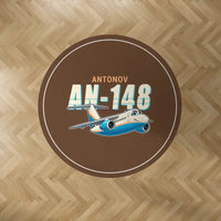 Thumbnail for Antonov An-148 - Cartoon - Round Carpet - Brown