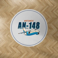Thumbnail for Antonov An-148 - Cartoon - Round Carpet - Light Gray