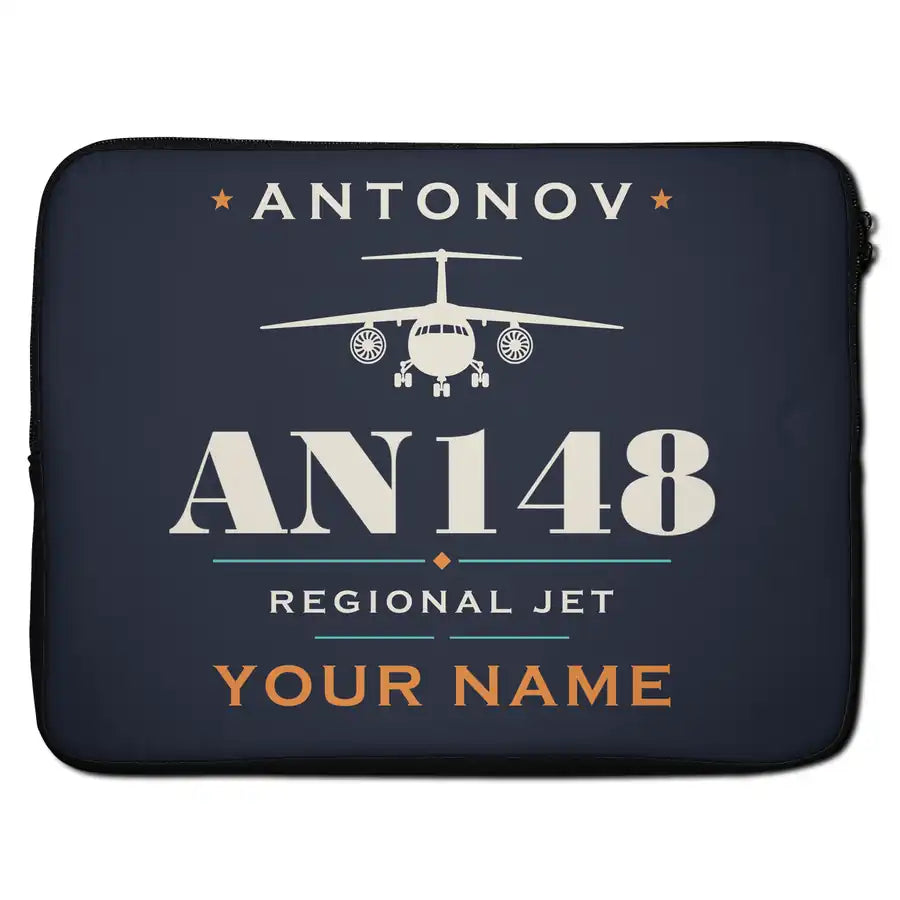 Antonov An-148 - Heritage + Name - Laptop Sleeve