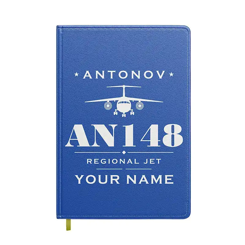 Antonov An-148 - Heritage + Name - Notebook - Blue
