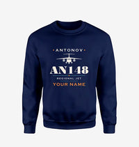 Thumbnail for Antonov An-148 - Heritage + Name - Sweatshirt - Navy Blue