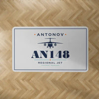 Thumbnail for Antonov An-148 - Heritage - Rectangle Carpet - Light Gray