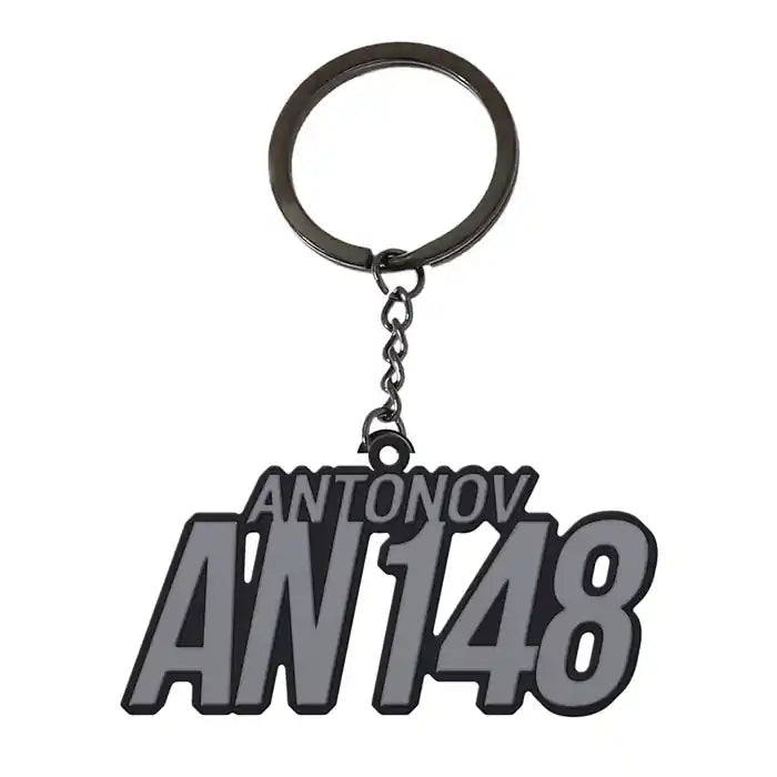 Antonov An-148 - Hollow Key Chain - Tag - Black