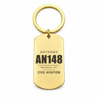 Thumbnail for Antonov An-148 - Key Chain - Tag - Gold