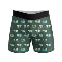 Thumbnail for Antonov An-148 - Men Boxers - Cartoon Pattern - Dark Green
