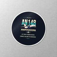 Thumbnail for Antonov An-148 - Original - Circle Sticker - Close-up
