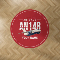 Thumbnail for Antonov An-148 - Original + Name - Round Carpet - Red