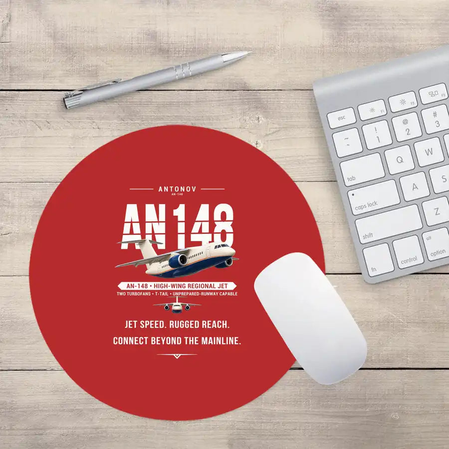 Antonov An-148 - Original - Round Mouse Pad - Red