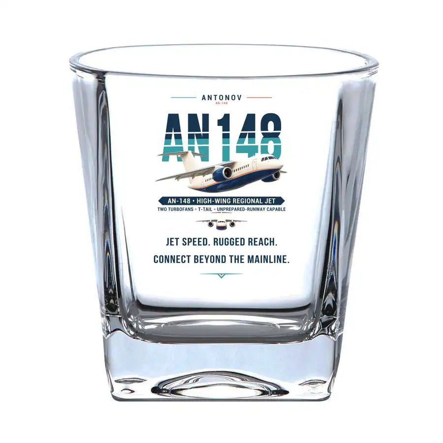 Antonov An-148 - Original - Whiskey Glass